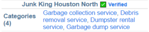 1st Position - Junk Removal Houston
